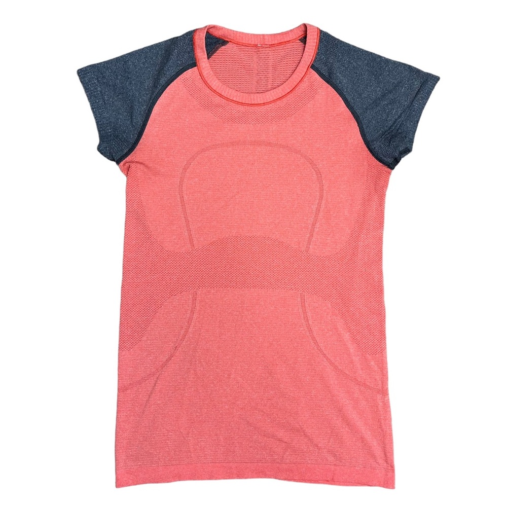 Lululemon Swiftly Tech Short Sleeve Tshirt in Love Red / Deep Coal 6